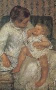 Mary Cassatt Mothe helping children a bath oil on canvas
